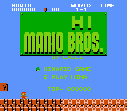 Hi! Mario Title Screen